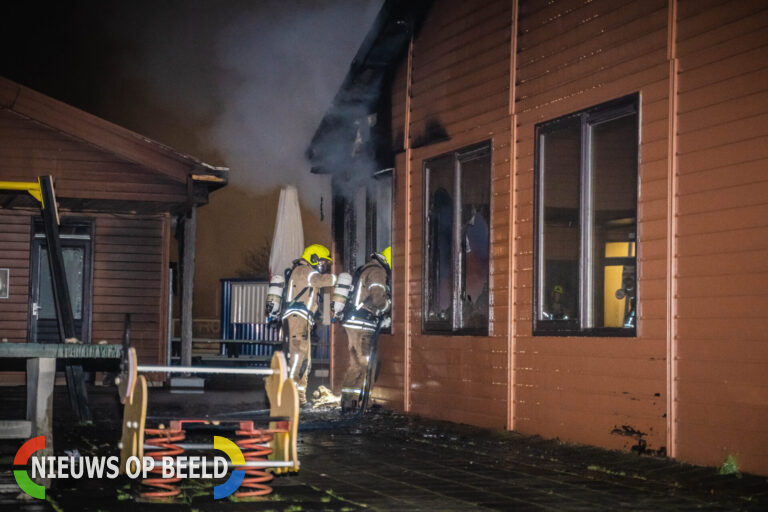 Zeer grote brand bij voetbalvereniging BVCB aan Sporthoekpad in Bergschenhoek