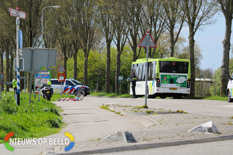Fietser zwaargewond na aanrijding met stadsbus Stoutjesdijk Piershil