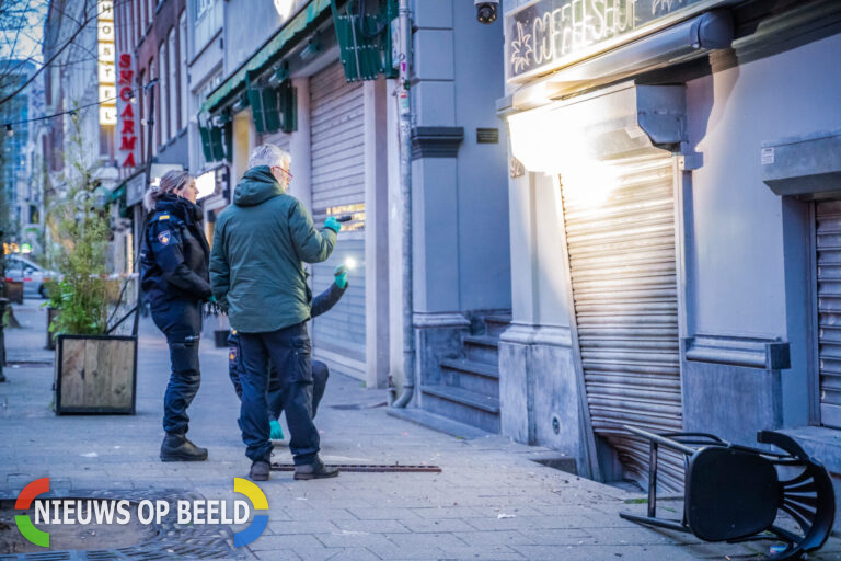 Explosie bij coffeeshop Witte de Withstraat Rotterdam