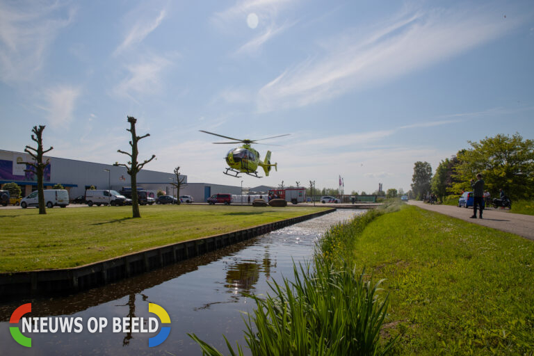 Gewonde na bedrijfsongeval aan de Kooiweg in Boskoop