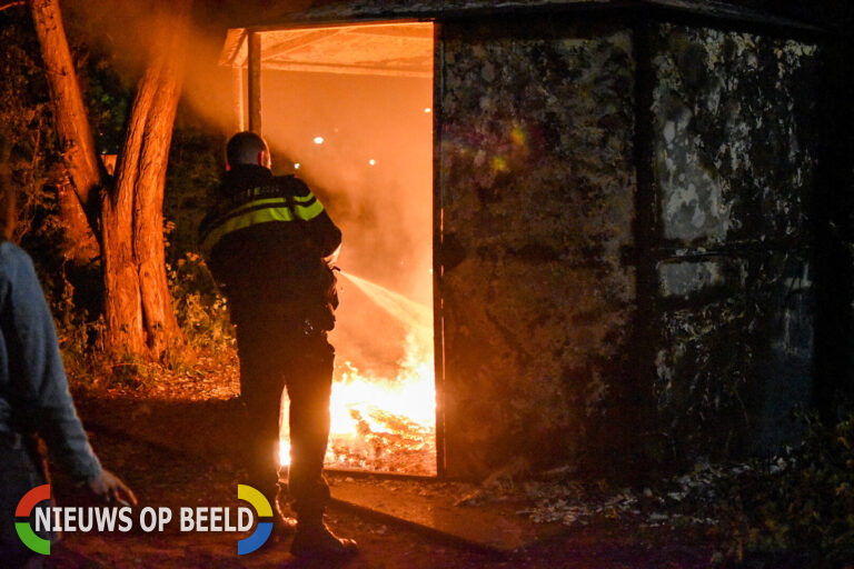 Jongeren steken eigen hangplek in de brand Trimbaan en Moderato Krimpen aan den IJssel