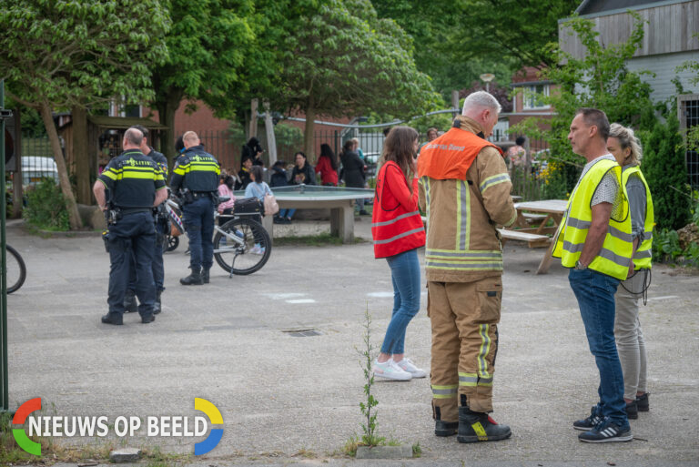 Basisschool de Vuurvogel met 200 leerlingen ontruimd na brand Zwanenhoek Spijkenisse