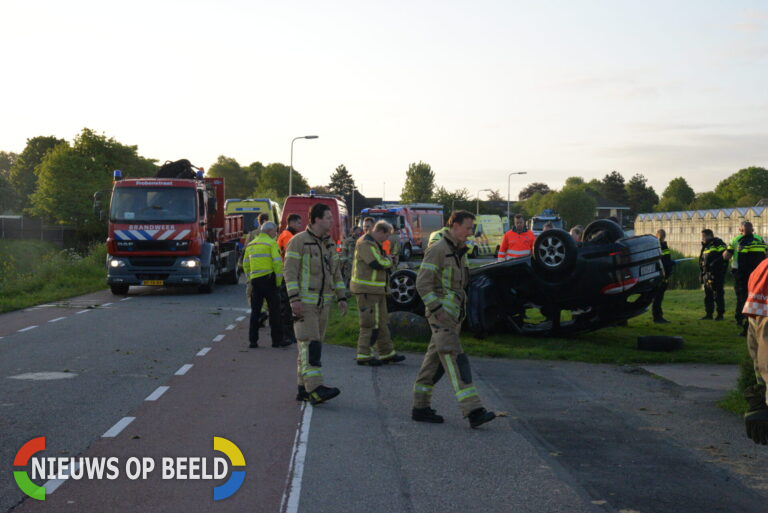 Dode na auto te water Anthuriumweg Bleiswijk