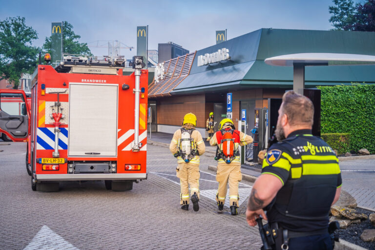 Geen ontbijt bij McDonalds Hoofdweg Capelle aan den IJssel na brandmelding