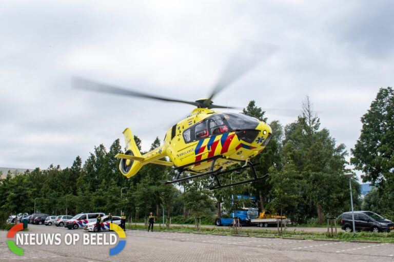 Traumahelikopter ingezet voor incident in de de gevangenis van der Hoopstraat Krimpen aan den IJssel