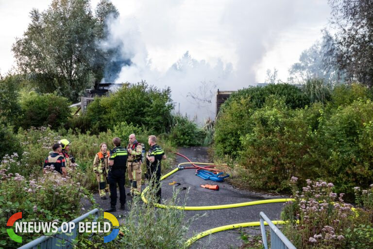 Grote brand op voormalig terrein van Dutch Water Dreams