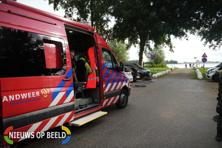 Brandweer rukt uit voor “duiker in nood” maar blijkt oefening Zevenhuizerplas Zevenhuizen