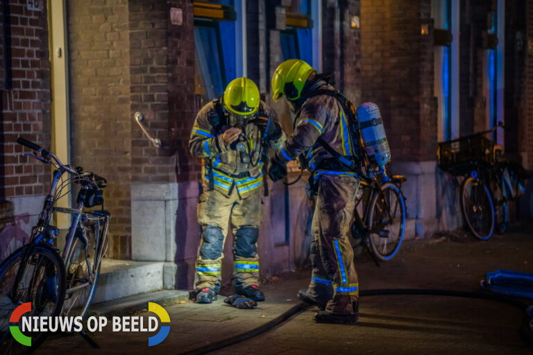 Gewonde na brand in woning Beukelsweg Rotterdam