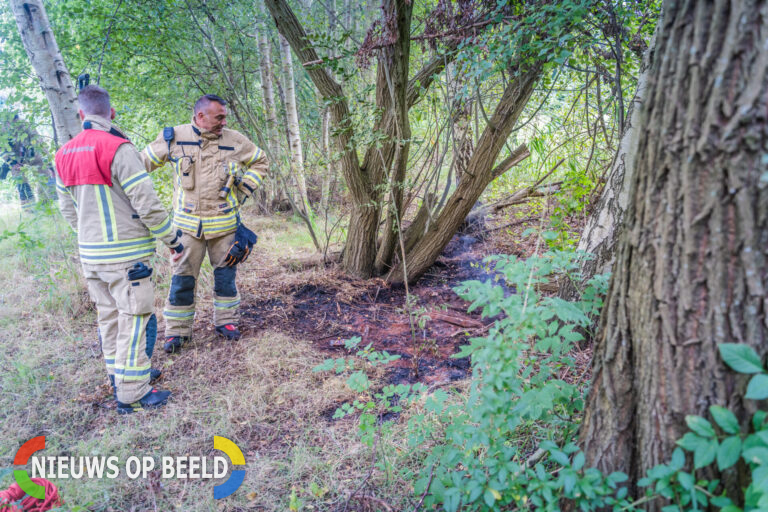 Kleine brand in struikgewas Schollevaartseweg Capelle aan den IJssel