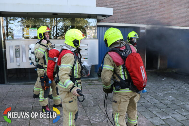 Felle scooterbrand in kelder van flat aan Valeriusrondeel in Capelle aan den IJssel