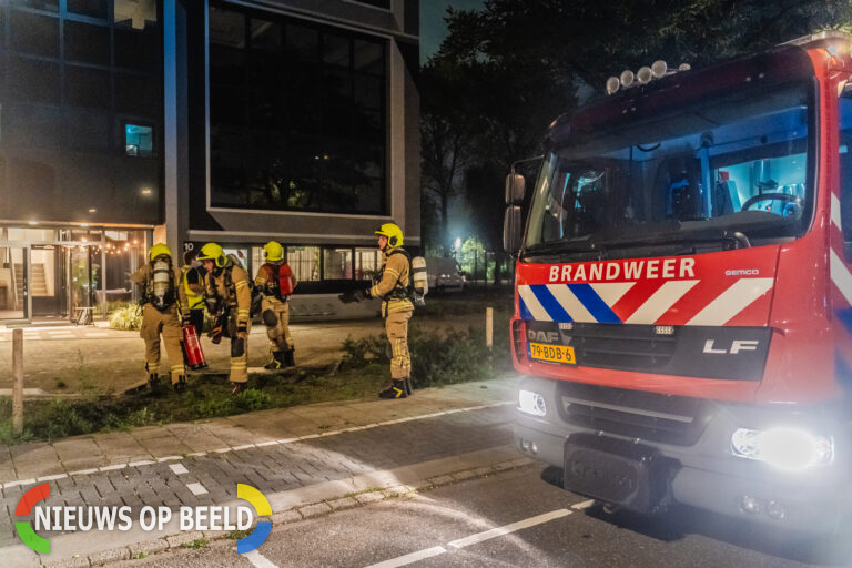 Brandweer rukt uit voor brandend toiletpapier Rietbaan Capelle aan den IJssel