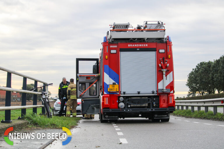 Brandweer inzet na vondst van fiets langs waterkant N217 Oud-Beijerland