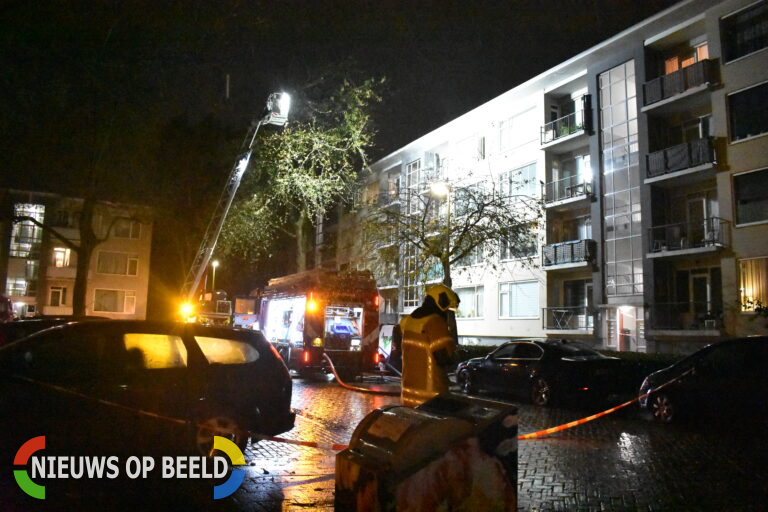 Zeer brand in flatgebouw Witte de Withstraat Dordrecht