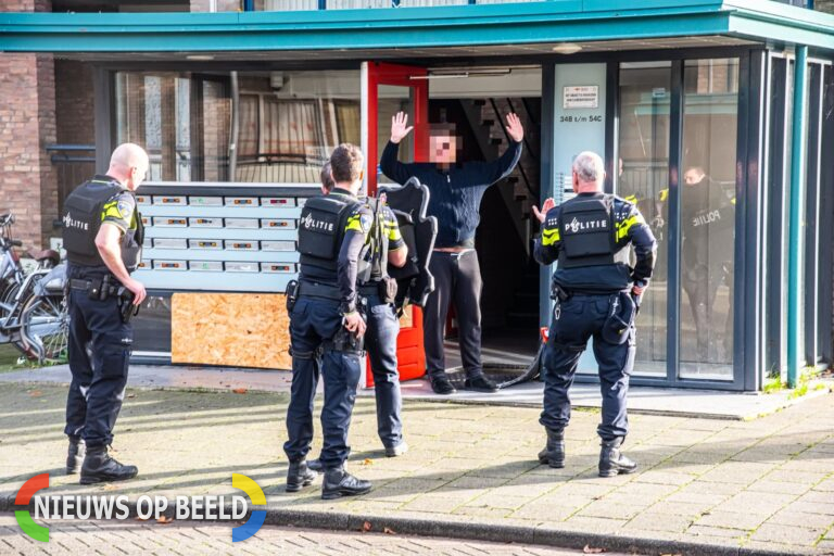 Melding schietpartij blijkt verward persoon Bruinissestraat Rotterdam