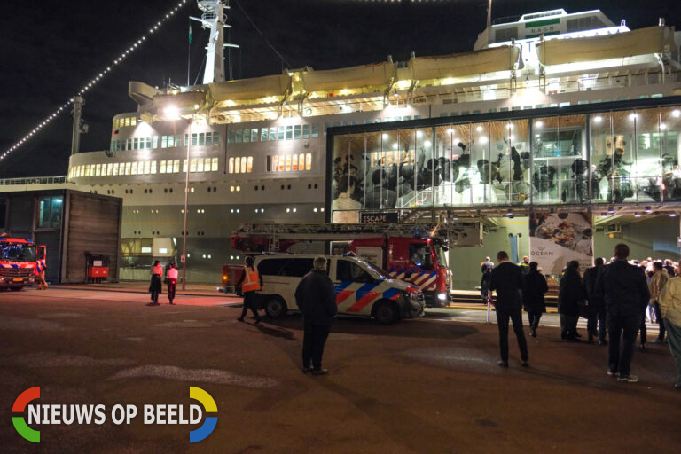 Passagiers van boord gehaald na brandmelding op SS Rotterdam