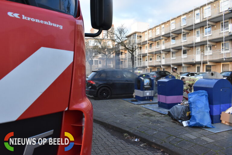 Brand in ondergrondse container zorgt voor flinke rookontwikkeling Westakker Spijkenisse