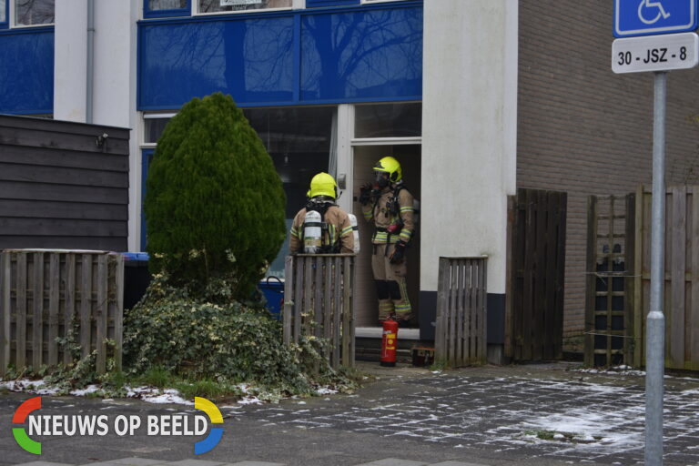 Brand in meterkast van woning Saturnusstraat Spijkenisse