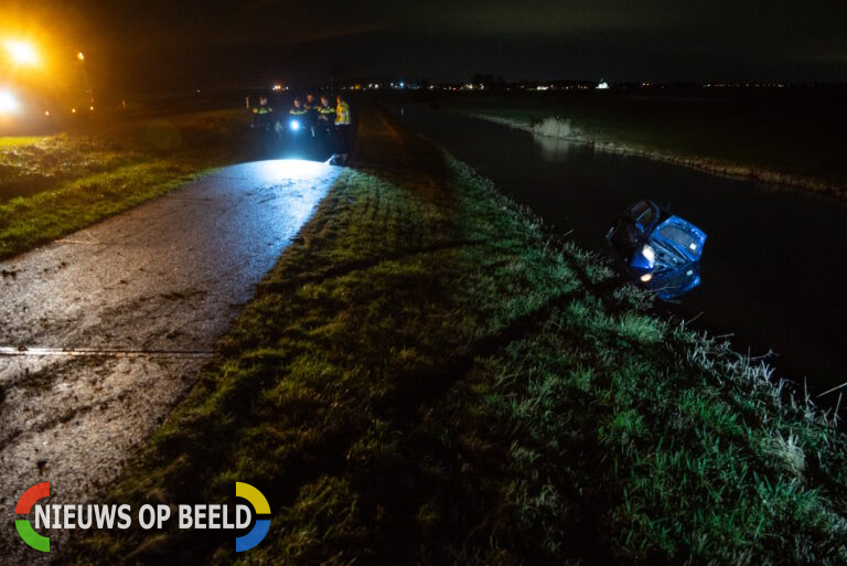 Man aangehouden nadat deze met auto in water belandt Garsdijk Simonshaven