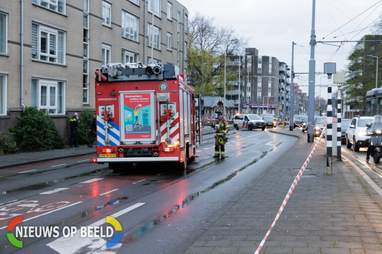 Hulpdiensten rukken uit voor melding explosie Boezemsingel Rotterdam