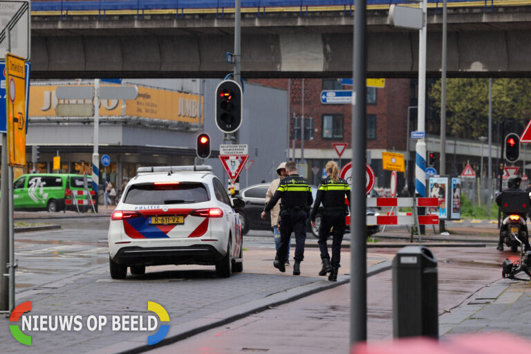 Aanhouding na melding steekpartij Brede Hilledijk Rotterdam