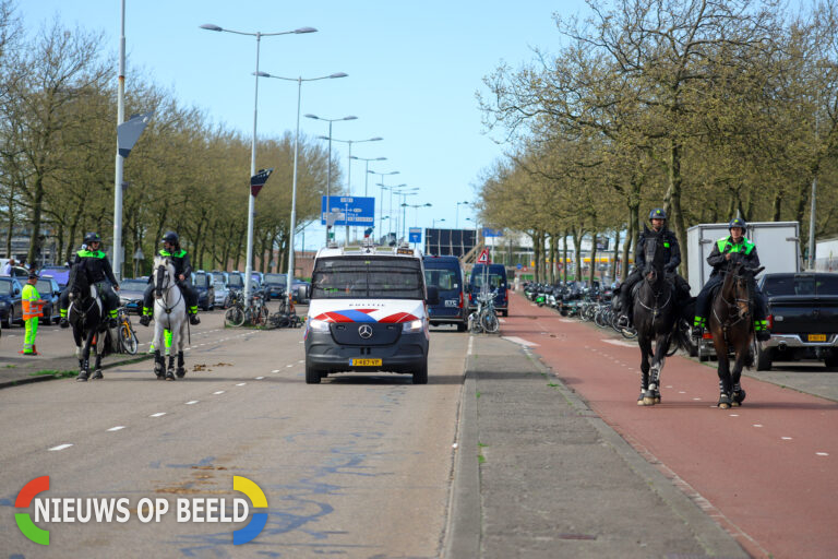 Grote politie-inzet tijdens de Klassieker in De Kuip in Rotterdam!