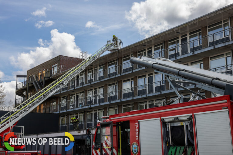 Brand in appartementencomplex Prinsenplein Rotterdam