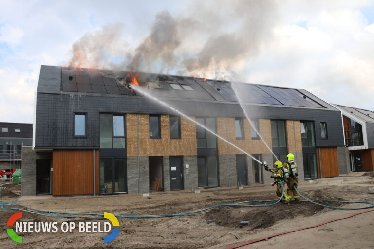 Grote brand op bouwplaats Uilenhof Capelle aan den IJssel