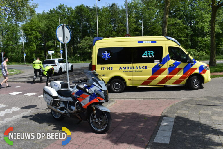 Oudere dame lichtgewond na aanrijding met auto Hoeklaan Spijkenisse