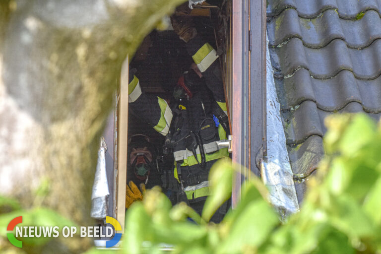 Veel schade aan woning na brand in sauna Kruizemunt Rozenburg