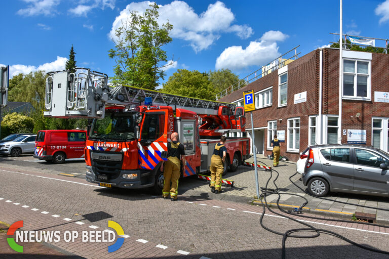 Dakbrand na uitvoeren van werkzaamheden gezondheidscentrum Kruidentuin Barendrecht