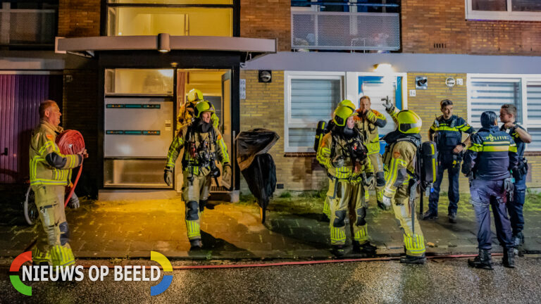 Bewoner slaapt door tijdens vlam in pan, portiek vol met rook Wibautstraat Gouda