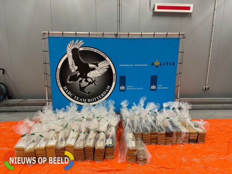 Grote partij cocaïne onderschept in Rotterdamse haven