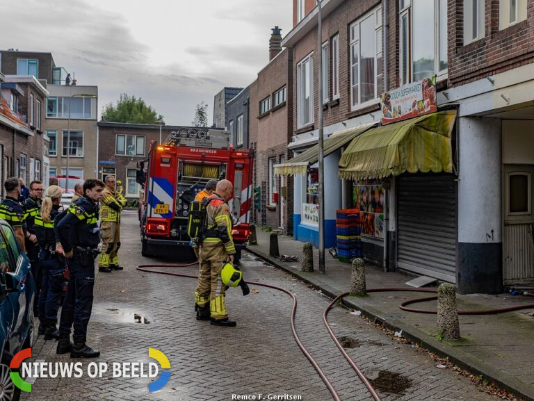 Mogelijke brand in supermarkt aan de Bosweg in Gouda