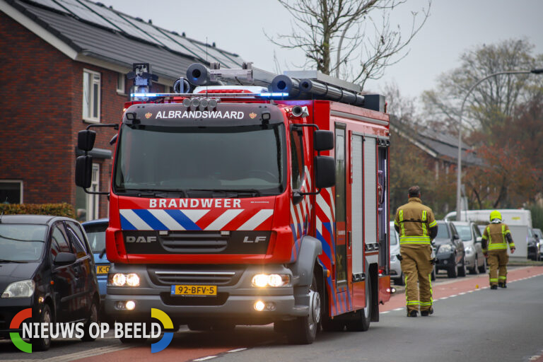 Sterkte stanklucht zorgt voor forse inzet brandweer Schroeder van der Kolklaan Poortugaal