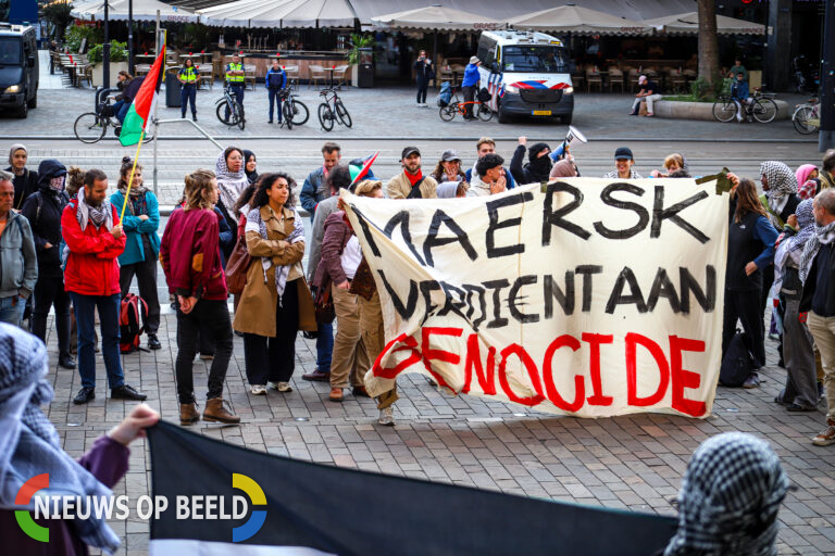 93 aanhoudingen na Pro-Palestinademonstratie Coolsingel Rotterdam