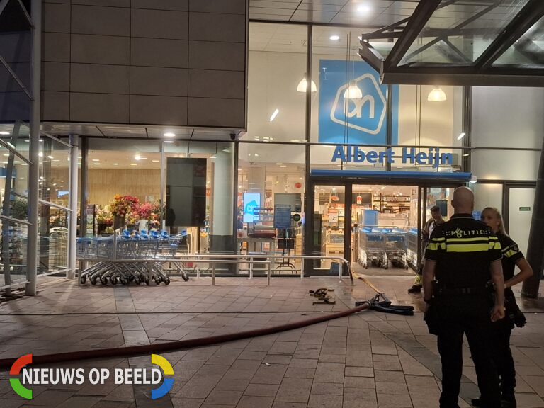 Brand in koelinstallatie Albert Heijn Maltaplein Rotterdam Nesselande