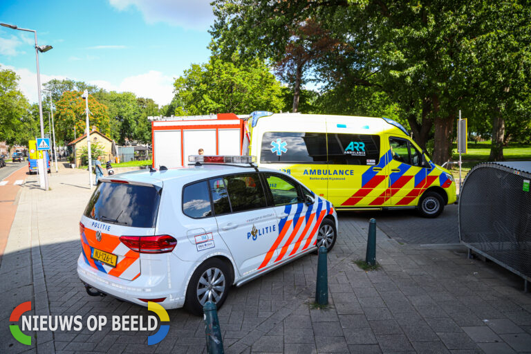 Monteur raakt gewond bij elektriciteitswerkzaamheden op Wolphaertsbocht in Rotterdam