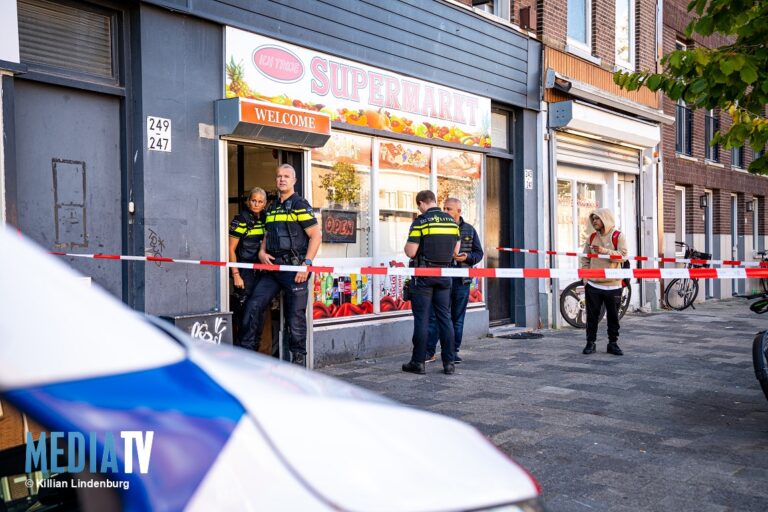 15-jarige aangehouden na poging overval op Poolse supermarkt Dordtsestraatweg Rotterdam