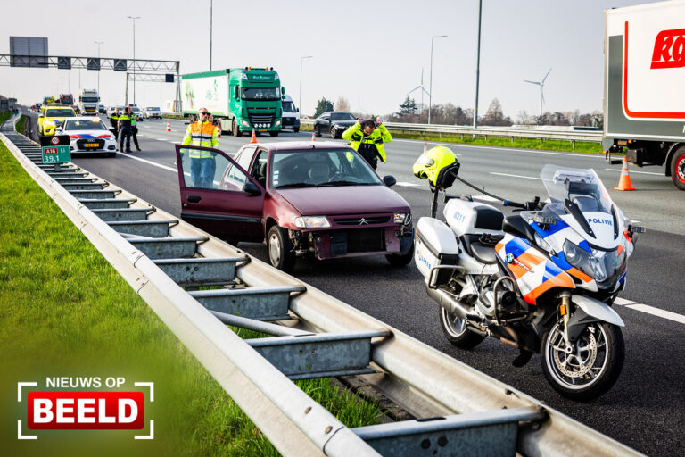 Agent gewond bij aanhouding Fransman in gestolen auto A16 Dordrecht