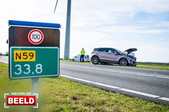 Twee gewonden en aanhouding bij frontale aanrijding N59 Nieuwe-Tonge