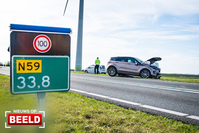 Twee gewonden en aanhouding bij frontale aanrijding N59 Nieuwe-Tonge
