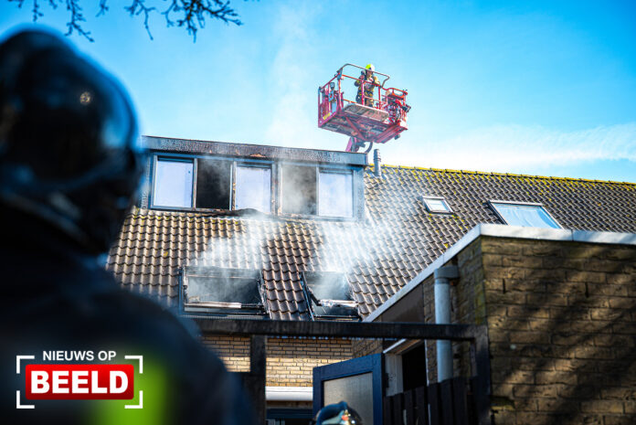 Kat overleden na grote uitslaande woningbrand Roesalkapad Hoogvliet Rotterdam