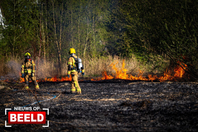Zeer grote brand op de Veluwe