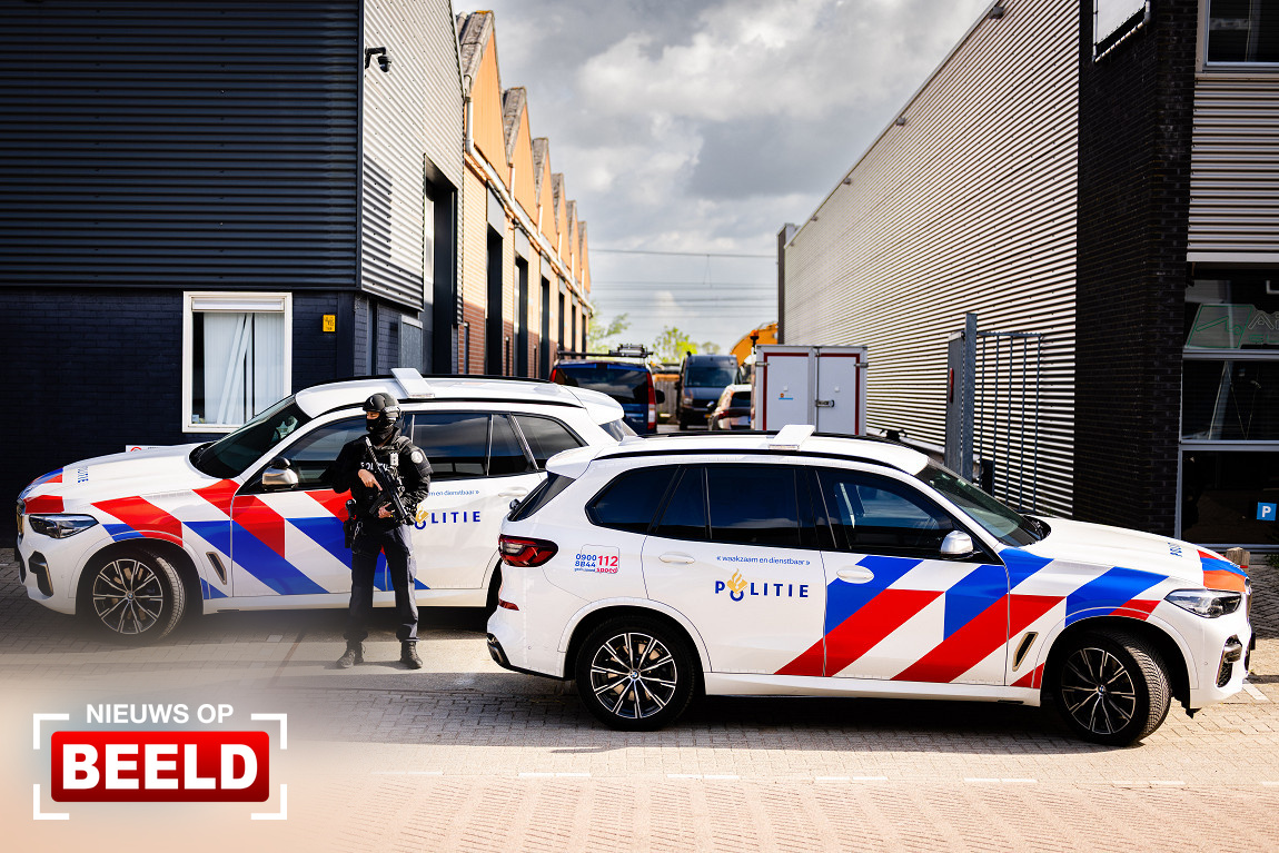 Groot amfetaminelab in loods aangetroffen Lelystraat in Sliedrecht