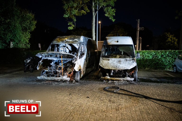 Drie voertuigen beschadigd na felle brand Wilgenplaslaan Rotterdam