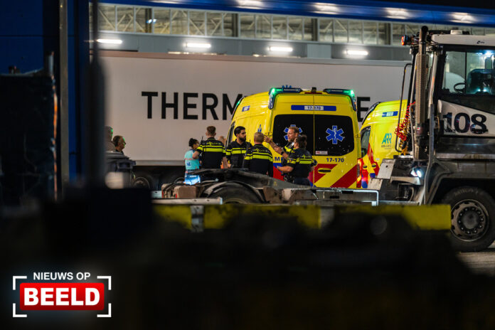 Vijftien verstekelingen aangetroffen bij containerterminal Vulcaanweg Vlaardingen